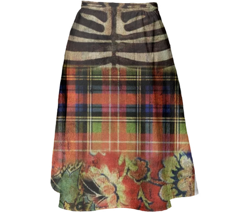 Print All Over Me, PAOM.COM, CUSTOM CLOTHING, TRACY PORTER SLATE MIDI SKIRT, Midi Skirt