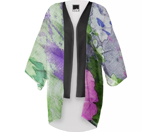 Print All Over Me, PAOM.COM, CUSTOM CLOTHING, TRACY PORTER DREAMING CHIFFON KIMONO, Kimono