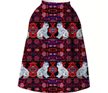 TRACY PORTER KITTY KITTY NEOPRENE MIDI SKIRT