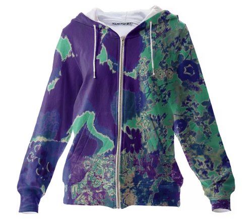 Print All Over Me, PAOM.COM, CUSTOM CLOTHING, Domino zip front hoodie, Zip Up Hoodie