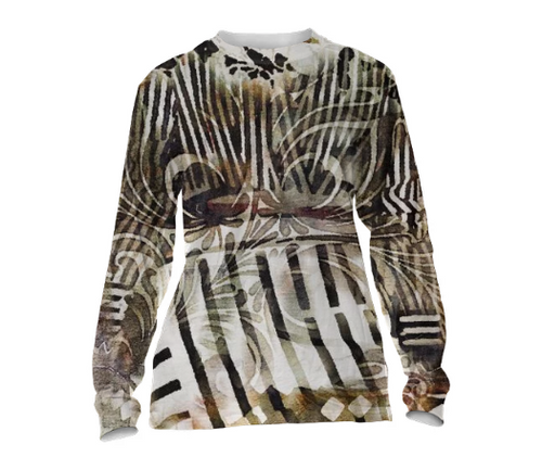 Print All Over Me, PAOM.COM, CUSTOM CLOTHING, TRACY PORTER CLEO CUFFED JERSEY TEE, Cuffed Long Sleeve