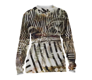 Print All Over Me, PAOM.COM, CUSTOM CLOTHING, TRACY PORTER CLEO CUFFED JERSEY TEE, Cuffed Long Sleeve