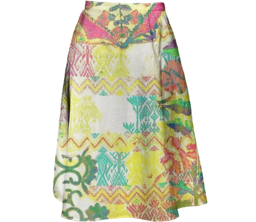 Print All Over Me, PAOM.COM, CUSTOM CLOTHING, Citron midi skirt, Midi Skirt
