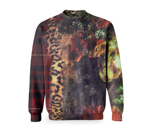 Print All Over Me, PAOM.COM, CUSTOM CLOTHING, TRACY PORTER BLACK GARDEN SWEATSHIRT, Basic Sweatshirt
