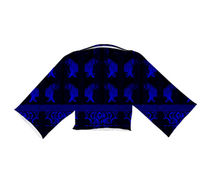 TRACY PORTER CARNIVAL SAPPHIRE BOXY BLOCK TOP
