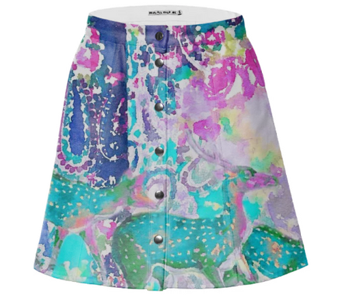 Print All Over Me, PAOM.COM, CUSTOM CLOTHING, Willow mini skirt, Mini Skirt