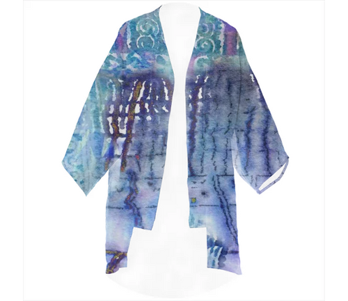 Print All Over Me, PAOM.COM, CUSTOM CLOTHING, TRACY PORTER LARK LINEN KIMONO, Linen Kimono