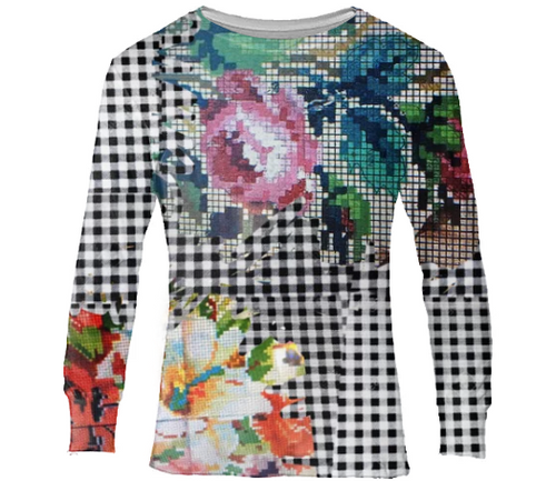 Print All Over Me, PAOM.COM, CUSTOM CLOTHING, TRACY PORTER GYPSUM THERMAL TEE, Thermal Top