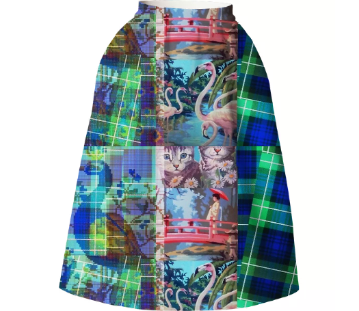 TRACY PORTER STARLING NEOPRENE SKIRT