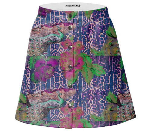 TRACY PORTER PARISIENNE TWILL MINISKIRT