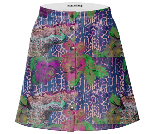 TRACY PORTER PARISIENNE TWILL MINISKIRT