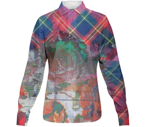 Print All Over Me, PAOM.COM, CUSTOM CLOTHING,  TRACY PORTER ROSEGROVE WOMENS BUTTON DOWN SHIRT, Women's Button Down