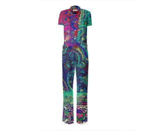 Print All Over Me, PAOM.COM, CUSTOM CLOTHING, TRACY PORTER IMAGINE JUMPSUIT, Gabriel Held Belted Jumpsuit