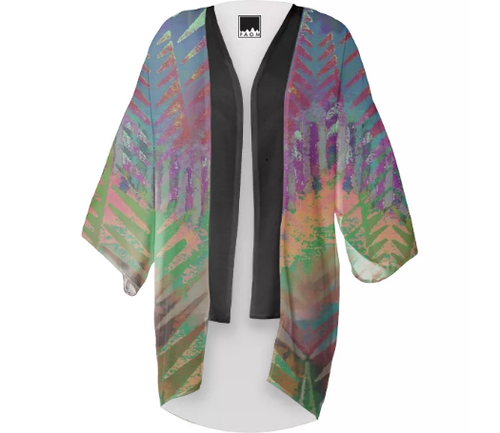 Print All Over Me, PAOM.COM, CUSTOM CLOTHING, TRACY PORTER EMERY CHIFFON KIMONO, Kimono