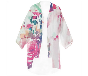 Print All Over Me, PAOM.COM, CUSTOM CLOTHING, TRACY PORTER BLISS LINEN KIMONO, Linen Kimono